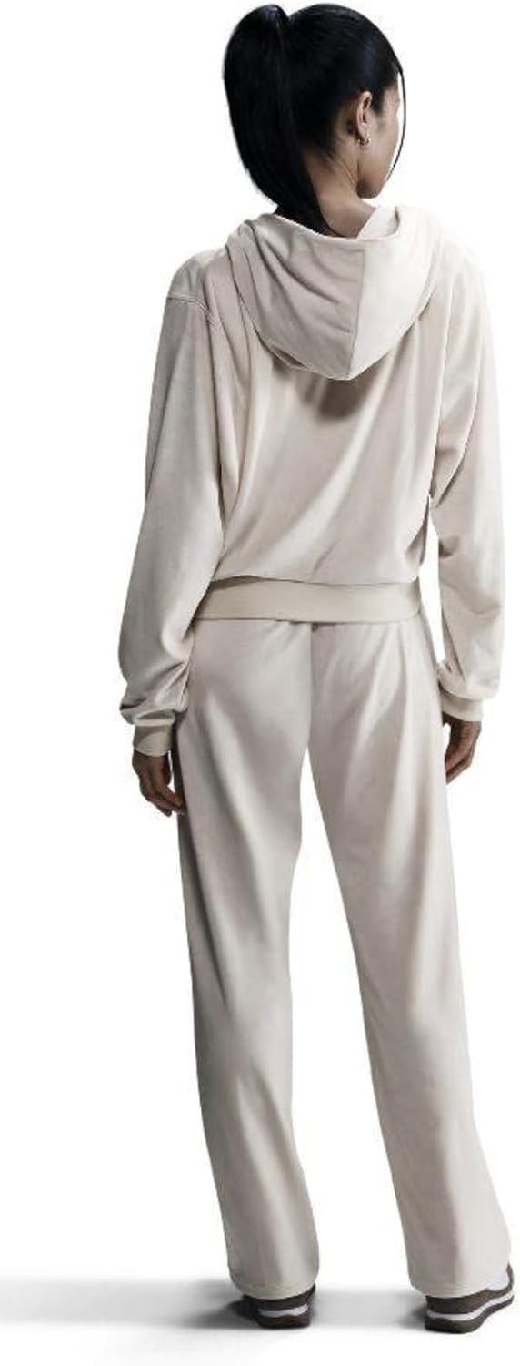 Nike Women's Chill Velour Loose Fit Full-zip Hoodie, Cream, X-Large - Image 3