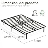 Zoom IMG-1 dewinner rete 140x200 cm altezza Zoom IMG-1 dewinner rete 140x200 cm altezza