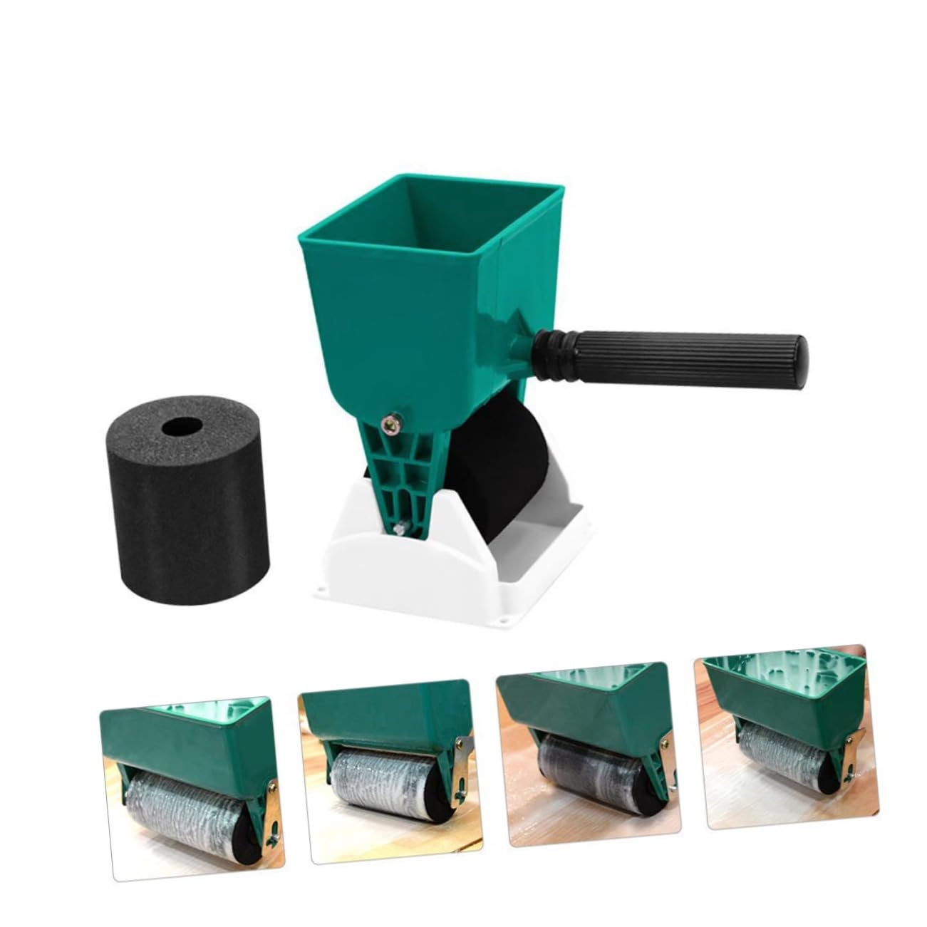OSALADI Aplicador manual de pegamento para madera, rodillo de pegamento para madera, práctico rodillo de pegamento manual, ajustable, recubierto manual, distribuidor de pegamento pequeño