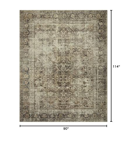 Tapete decorativo Loloi 7'6" x 9'6" Pebble Taupe miniatura 2