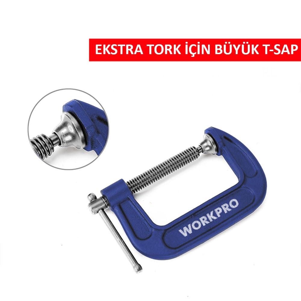 WorkPro WP232018 75 mm G Tipi İşkence