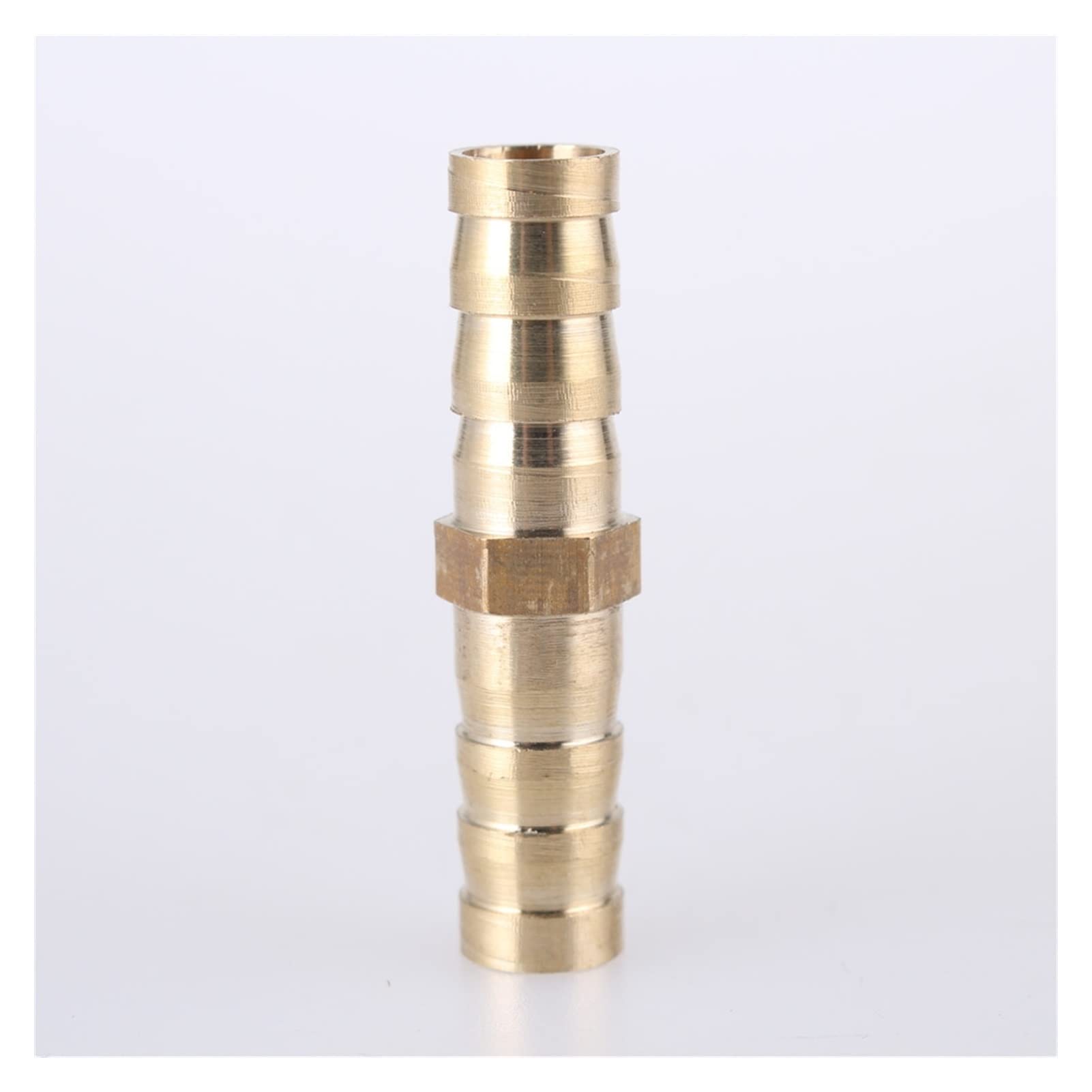 Adattatore per tubo da giardino, 1 pezzo, raccordo a barbiglio in ottone, connettore dritto a 2 vie per tubo da 6 mm, 8 mm, 10 mm, 12 mm, 16 mm, 19 mm, raccordo per torre in rame (dimensioni: diamet