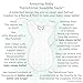 Amazing Baby Transitional Swaddle Sack with Arms Up Half-Length Sleeves and Mitten Cuffs, Medium, 3-6 months, 14-21 lbs, Tiny Elephants, Sterling (Arms Up Swaddle, Transition Swaddle Sleep Sack)