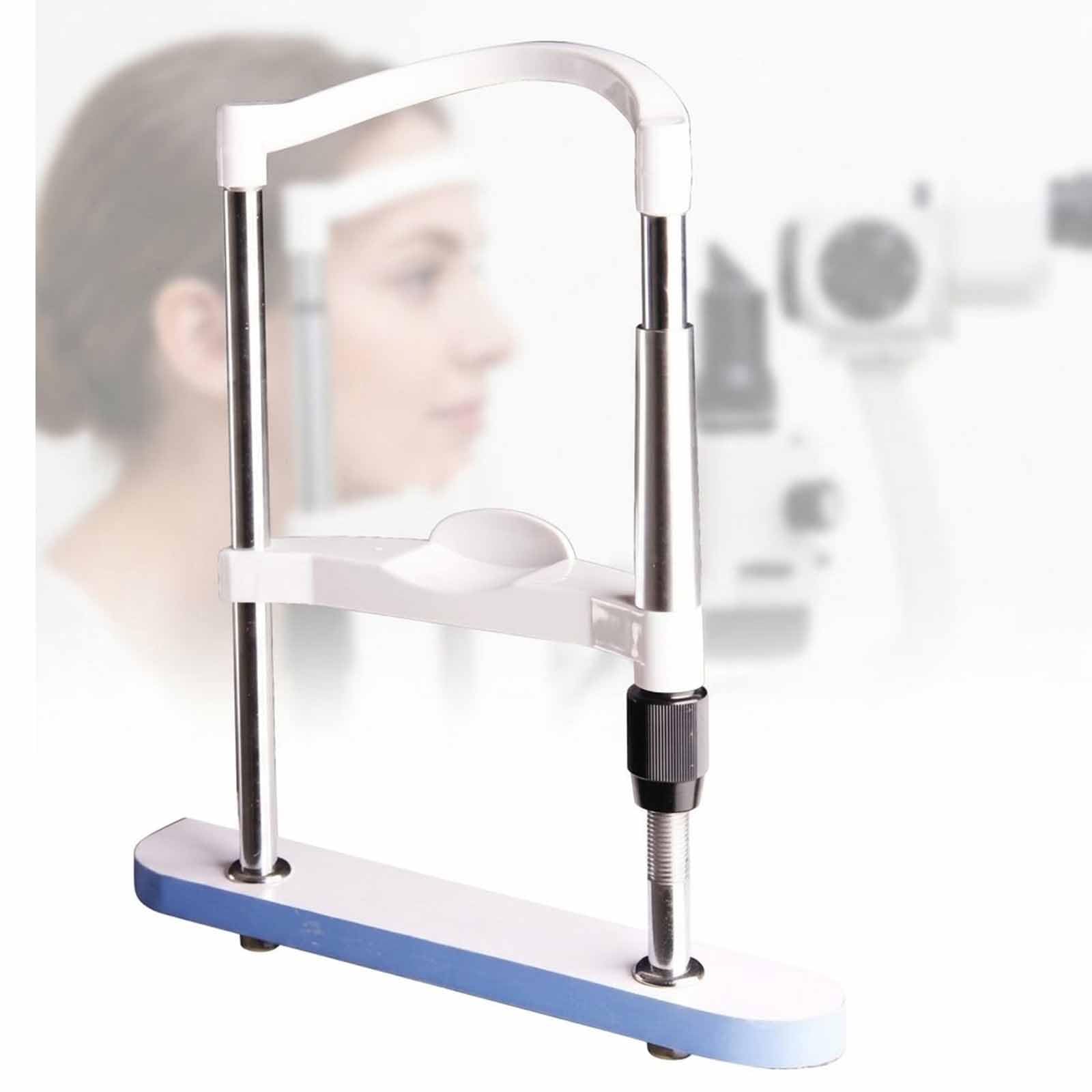 MObyat Ergonomic Optometry Chin Support Bracket, Forehead Support Optometry Accessories With Height Adjustment: 135–235 Mm, Arc-shaped Design, For Auto Refractometer, Vision Training