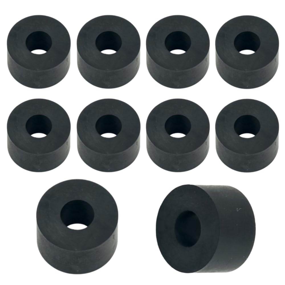 Hawkeng M8 (8mm) Rubber Spacers Standoff Round Washers 12mm Thick, 20mm Diameter – 10PCS