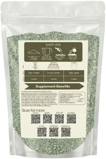 Old Cobblers Farm Greensand Fertilizer Soil - Lawns, Gardens, Trees, Shrubs, Container Plants - Organic, Sustainable Soil Improvement (5 lbs | 10 lbs | 15 lbs | 20 lbs) (10 lbs)