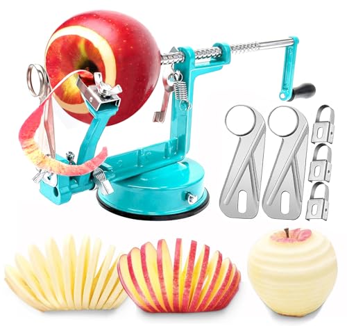 Tatida TAAPC-BL-01 Apple Peeler Corer, Long Lasting Chrome Cast Iron Apple Peeler Slicer Corer cover