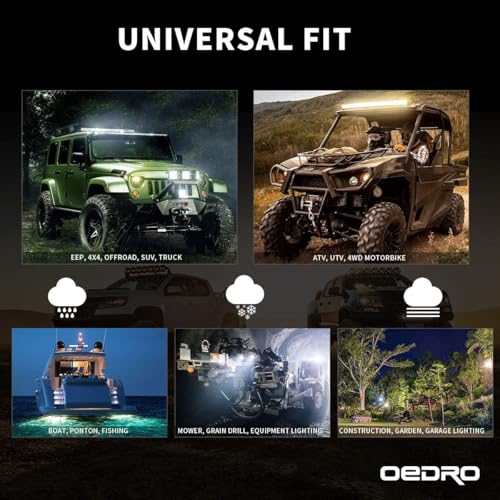 Image of OEDRO 30 Inch LED Light Bar Quad-Row 768W Curved w /Wiring Harness