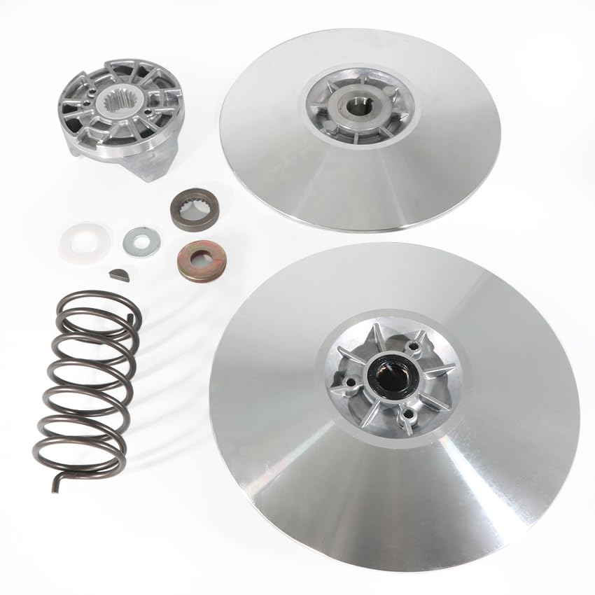 Secondary Driven Clutch Assembly kit Secondary Fixed Sheave Comp OEM: J55-G6260-00-00/JN6-G6260-00-00, Compatible for Yamaha Golf Cart 4 Cycle G2 G9 G14 G16 G20, Spring, Torsion OEM: 90508-45679-00