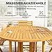 Outsunny Gartenmöbel Set FSC Akazienholz Sitzgruppe 7-teilig Klappbar Tisch mit 6 Klappstühlen Rolle Schirmloch Lamellendesign, wetterfest Essgruppe Gartengarnitur Gartenset für Terrasse Naturholz
