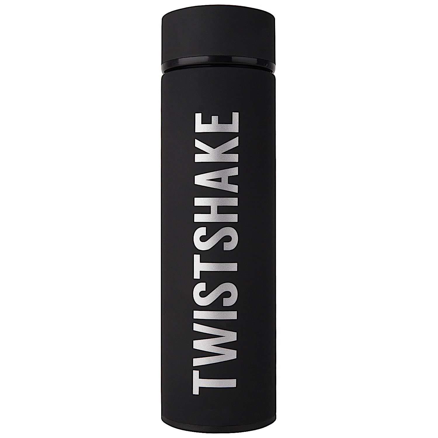 Hot or Cold Insulated Flask - 420ml | Stainless Steel Water Bottle with Double Layer Vacuum | Insulation up to 10 Hours | BPA Free Thermos | Black