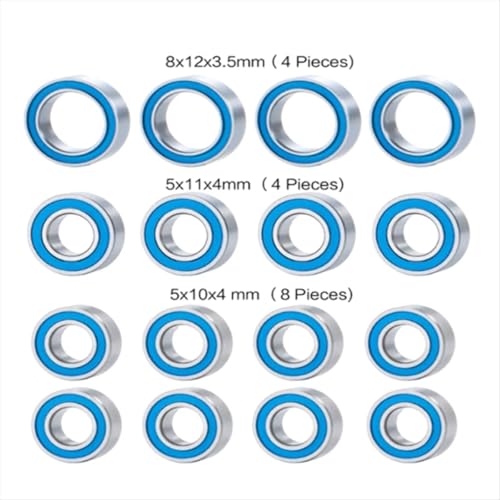 Roulements à billes pour Tamiya TT02 TT02D - Kit 32 pièces en caoutchouc 1/10