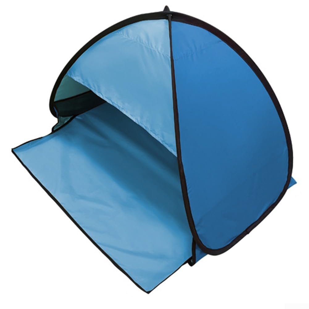 ARMYJY Automatic Pop-Up Pet Tent,Beach Tent UV for PROTECTION Sun Shelter With Top Zipper Pocket For Outdoor Beach Camping(Double blue)