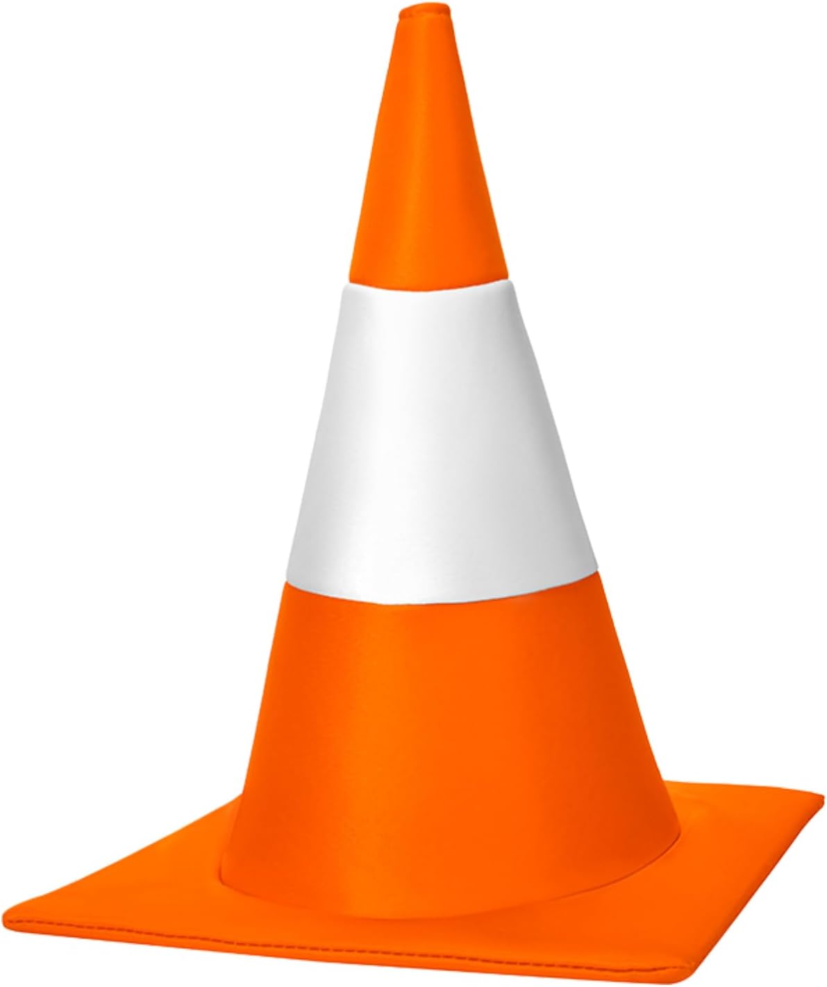 Honic Orange White Traffic Cone Hat for Men Women Halloween Party Dress up