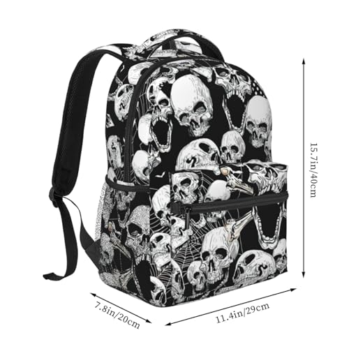 Mochila de calaveras ligera plegable para evitar exceso de equipaje en viajes 2