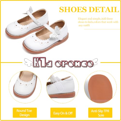 Image of Kiderence Toddler Girl Mary Jane School Uniform Dress Shoes Oxford Flats