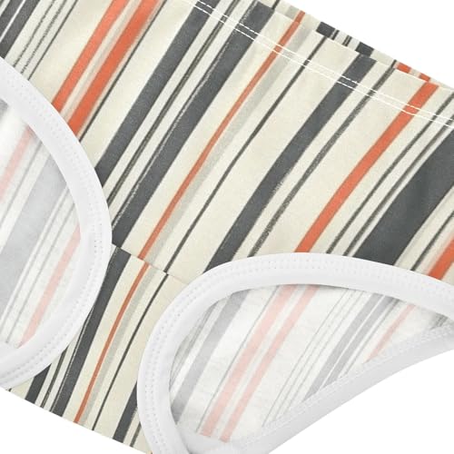 Girls' Training Panties Toddler Cotton Underwear for Toddler Color Block Striped Pattern4