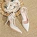 Imagen de Tacones altos Tacones altos de mujeres Tacones de aguja puntiagudos de 8 cm Tacos de aguja Sólido Color sólido Hollow One Shrap Hollow Tacones altos para viajar y trabajar Zapatos de fiesta