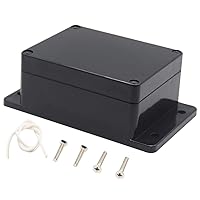 Vista 27 de Zulkit Caja de conexiones de plástico ABS a prueba de polvo impermeable IP65 cajas eléctricas universales recinto de proyecto con oído fijo negro