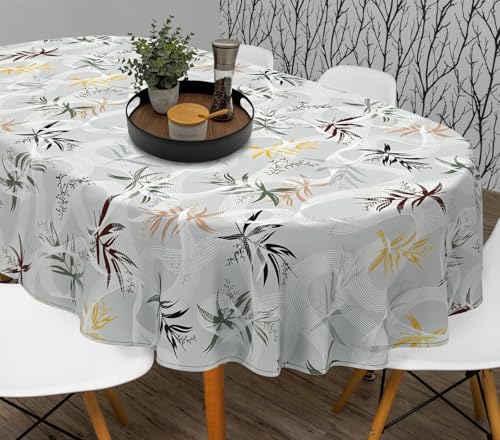 ysnifeiw Elegant Oval Tablecloth - Water-Resistant, Fade-Resistant, Reusable Farmhouse Table Cloth for Indoor Home Decor - Available in 54"x72", 60"x84", 60"x102", 60"x120"