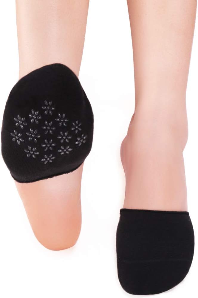 VERO MONTE 6 Pairs Toe Topper Socks Women - Half Socks Women No Show Liner Socks