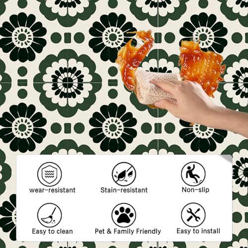 Image of Nuxovilar Peel and Stick Vinyl Floor Tiles, 12x12 Inch