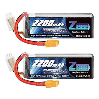 Zeee batterie LiPo 3S 2200 mAh 120C prise XT60, lot de 2