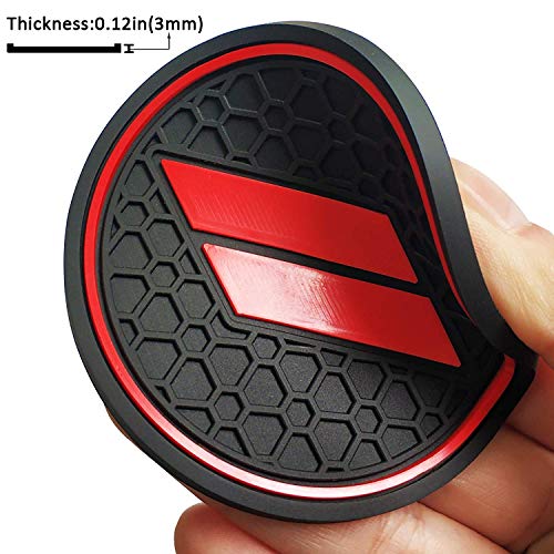 Auovo Anti dust Mats for Journey Accessories 2021 2020 2019 2018 2011-2020 Custom Fit Center Console and Cup Holder Liners Mats(Red)