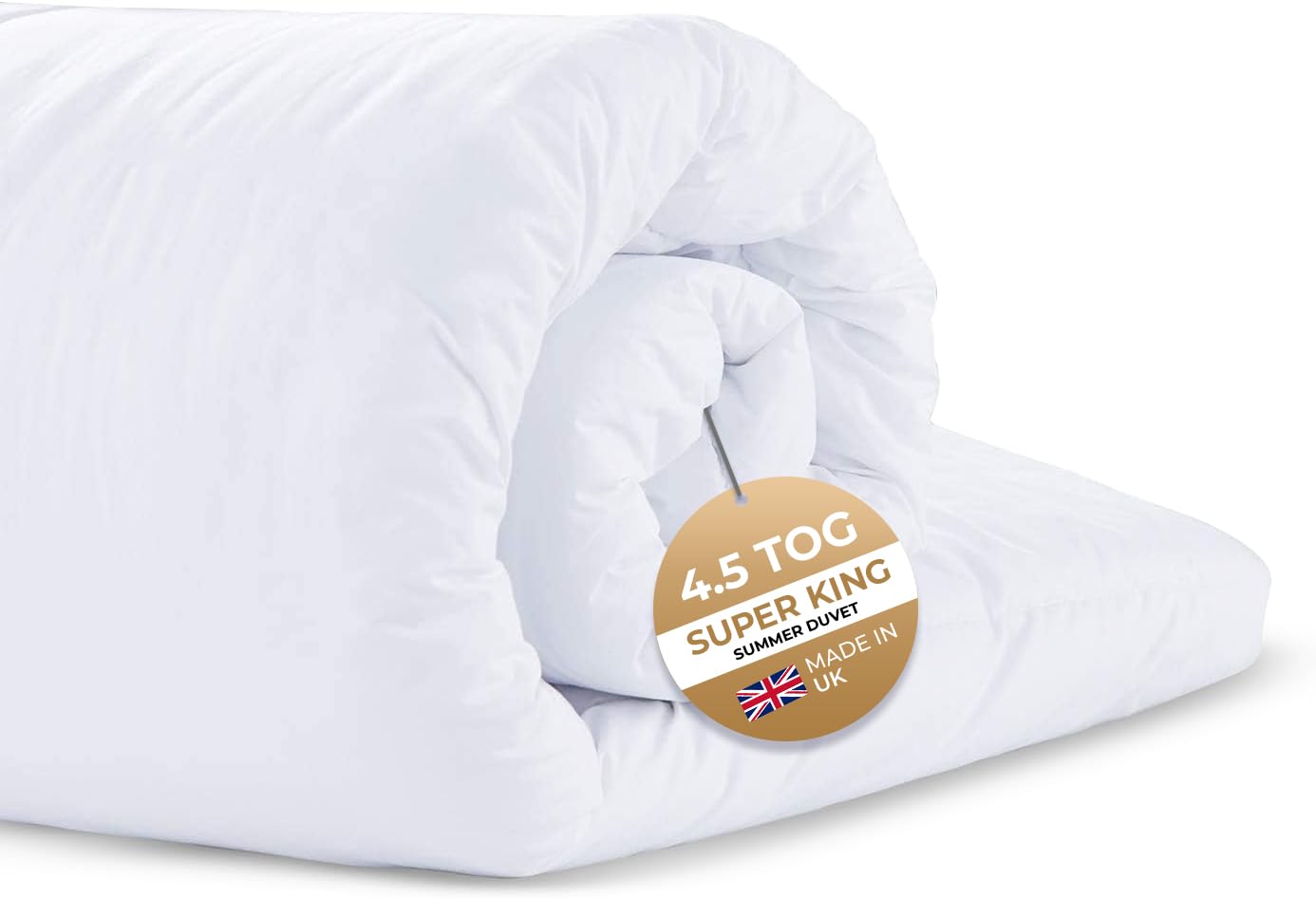 Imperial Rooms Summer Duvet 4.5 Tog Super King Duvet Anti Allergy Light Weight Cool Premium Soft Quilt UK Made