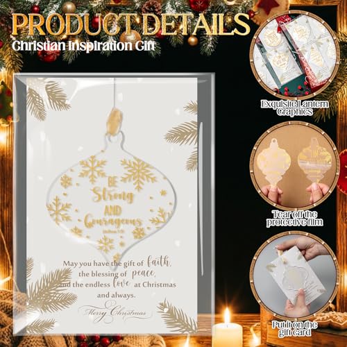 Lanternes plates en acrylique haut de gamme au design élégant pour Noël