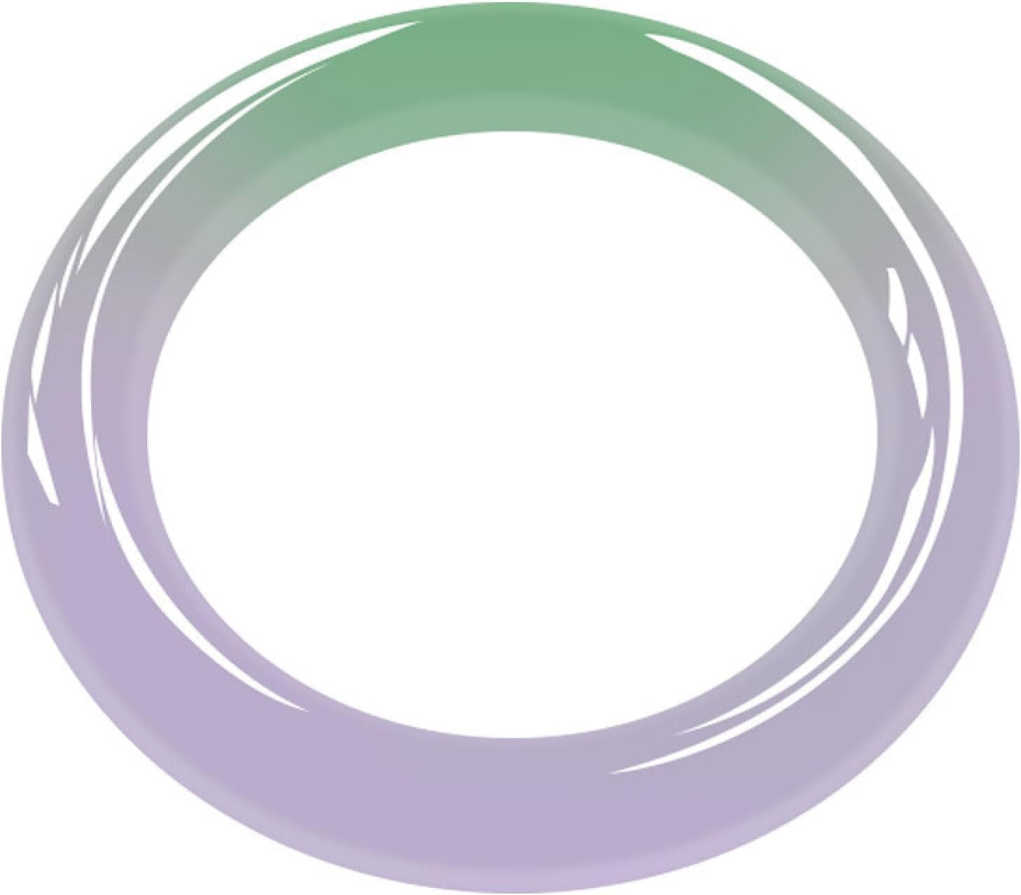 Natural Green Jade Bangle Bracelet, for Women Genuine, Purple Green Handmade Ice Seed Good, Luck Bracelet.,58.0 Millimeters