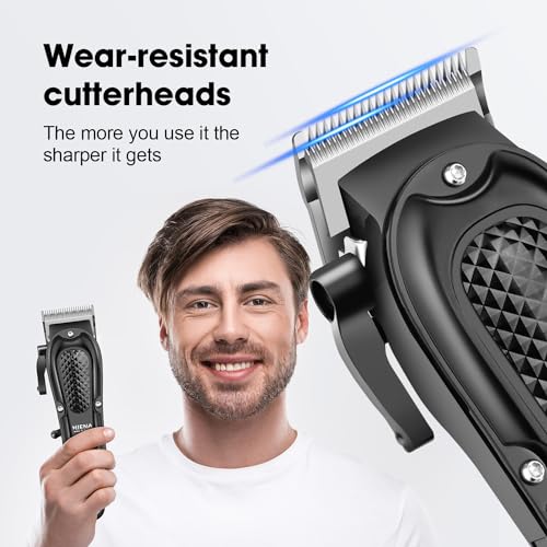 HIENA PRO Professional Hair Clippers for Men Cordless&Corded Barber Clippers for Hair Cutting Rechargeable Beard Trimmer - Image 2