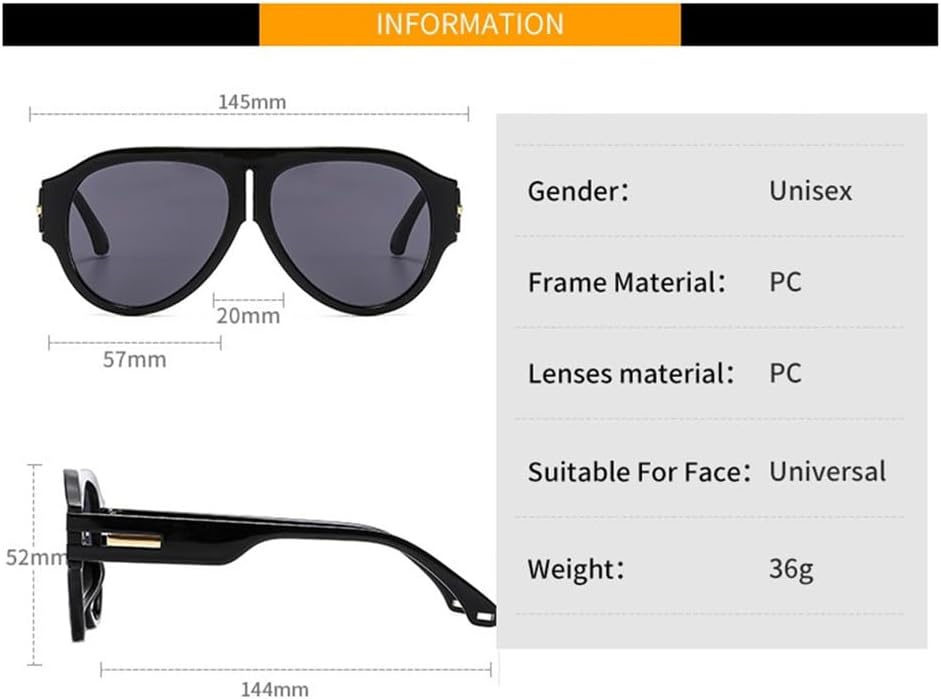 Sunglasses Women Vintage Big Frame Shades Men Sun Glasses UV400 Oversized Eyewear