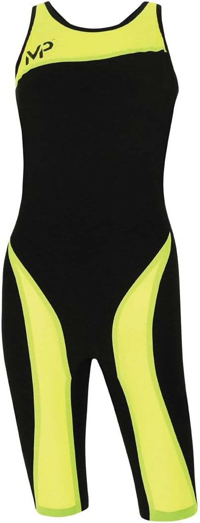 MP Michael Phelps Competition Jumpsuit, MP xpresso, Black and Yellow tam24
