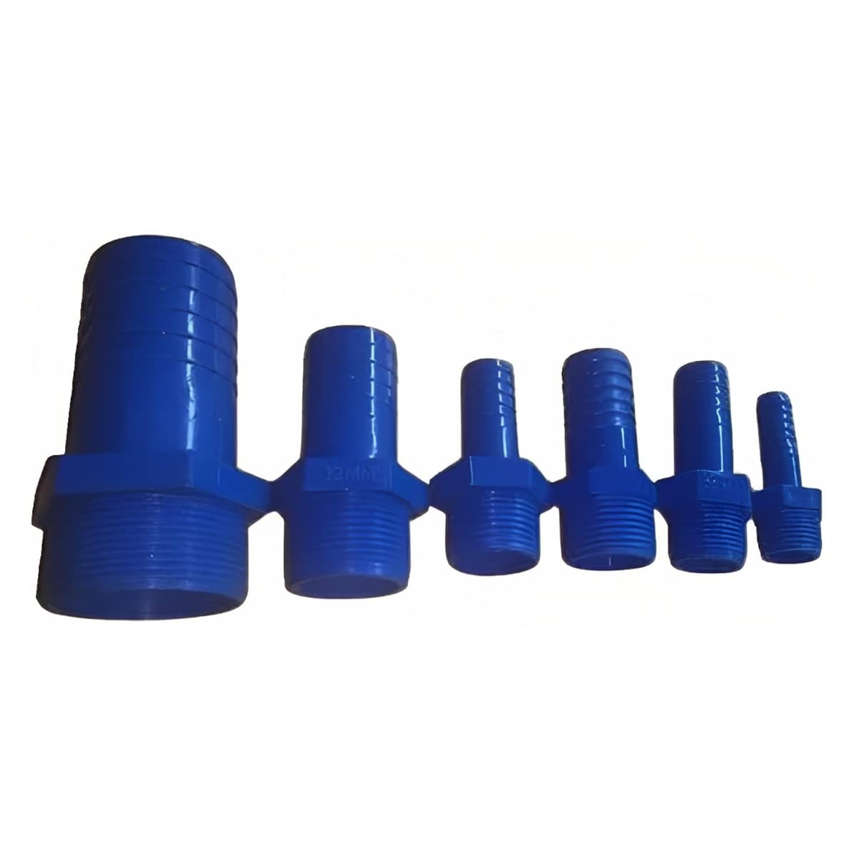 RACO Heavy Duty PVC Tank Conector Kim Nipple for Tanks Hose Conector Blue (1 INCH)