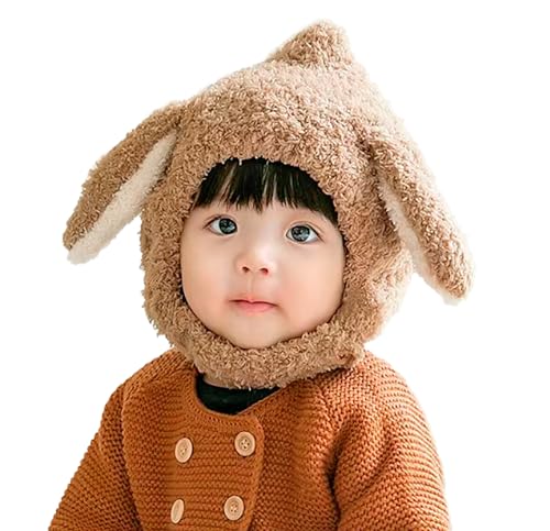 Toddler Boy Girl Winter-Hats - Warm Baby Kids Plush Hat Earflaps Hood Beanie Skull Cap Animal Ski Hat 9M-3T