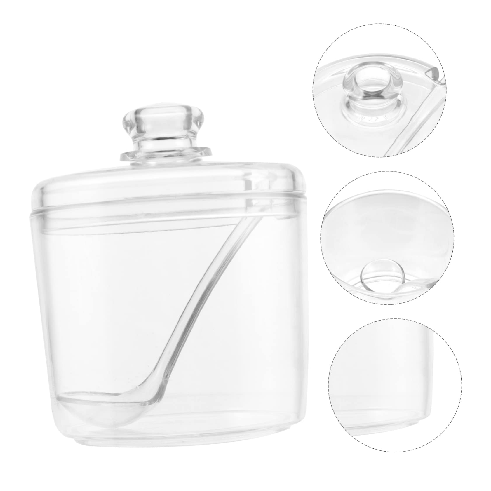 MAGICLULU 3 Set Scatola Per Condimenti Acrilico Trasparente Con Contenitori Versatili Per Per Cucina Domestica E Ristoranti 2 Pezzi*3