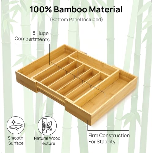 Vtopmart-Expandable-Bamboo-Drawer-Organizer-for-Kitchen-Adjustable-Tray-Silverware-Cutlery-Kitchen-Tool-Storage-Fits-Vanity-Office-Utility-Drawers-Keeps-Essentials-Organized