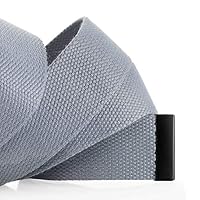 Mile High Life Passend zugeschnitten Leinwand Webgürtel Größe bis zu 1,32 m mit Flip-Top Feste Militärschnalle (2 Pack Marine/grau) – Ansicht 5