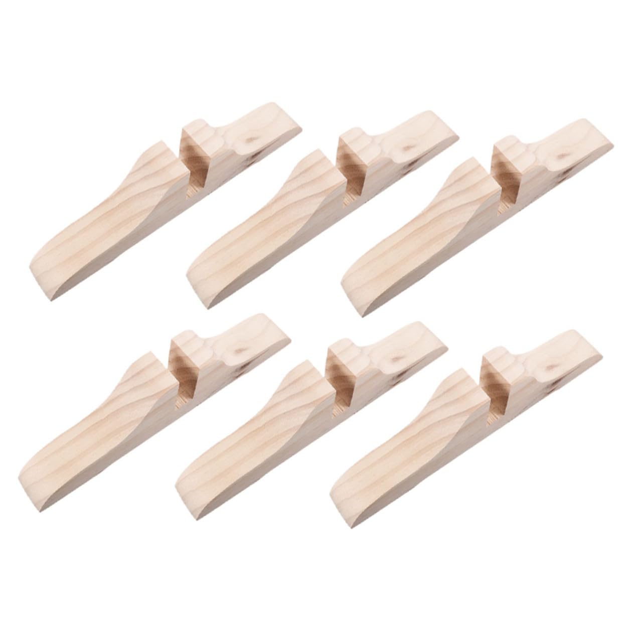 Support de séparation d'écran pliable bois naturel pour bureau 6pcs