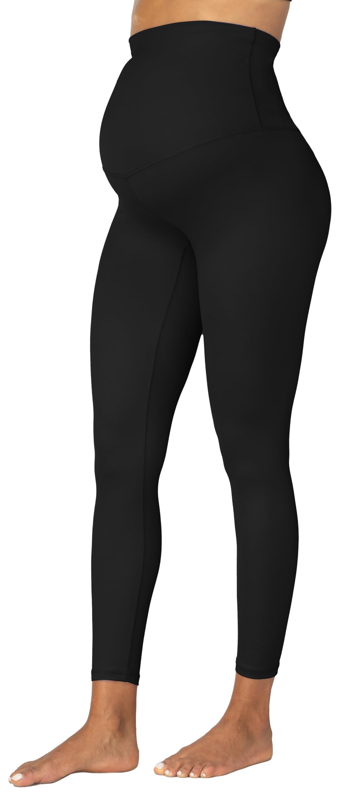 Sunzel Sunzfly - Leggings premaman da donna, a vita alta, per yoga, lunghezza 7/8, nero, M