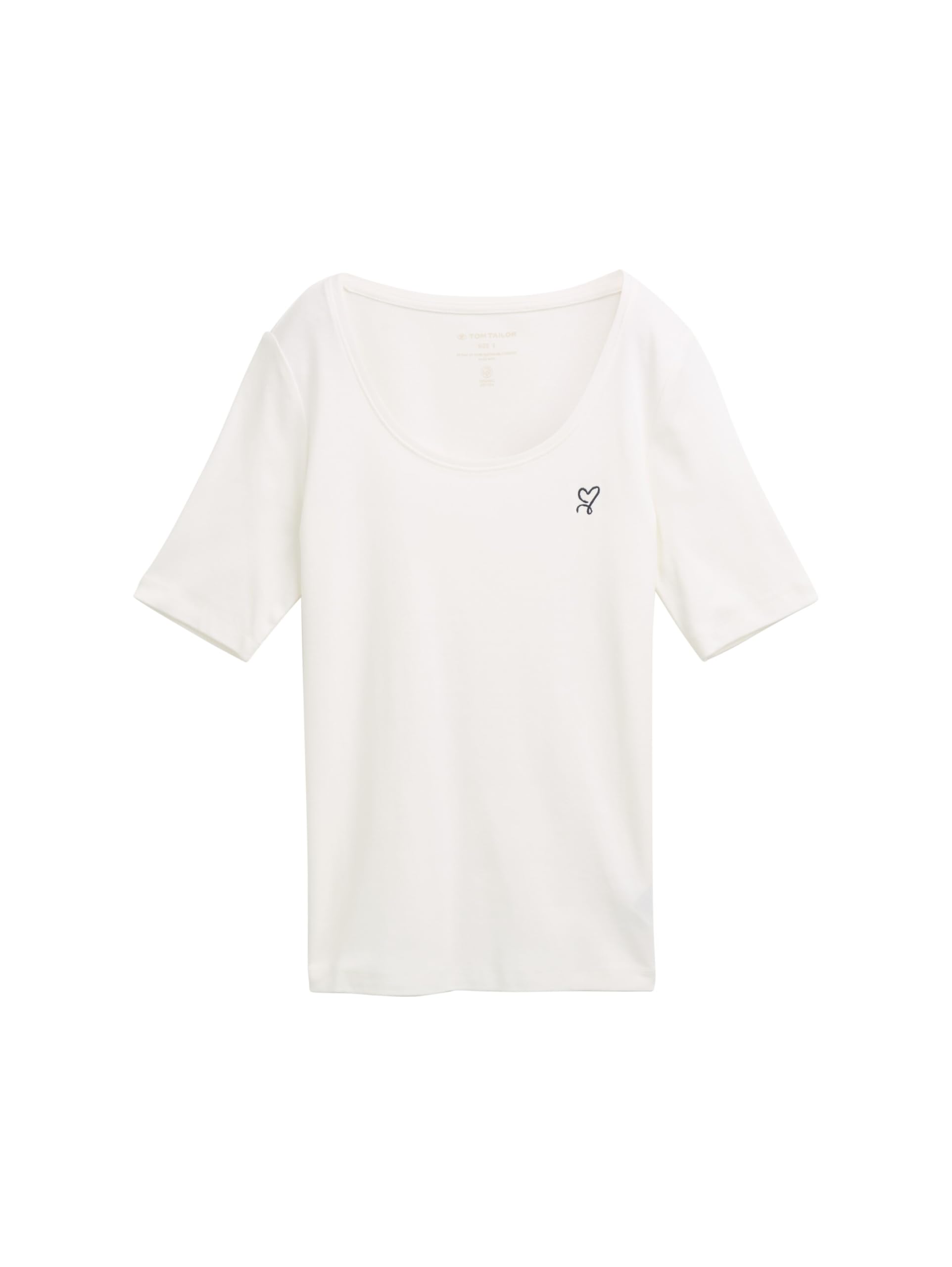 TOM TAILOR Women's T-Shirt, 10315 Whisper White, XS
