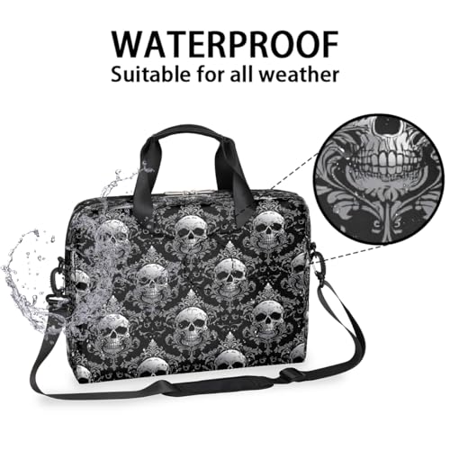 Bolso para laptop impermeable negro étnico 16 pulgadas miniatura 3