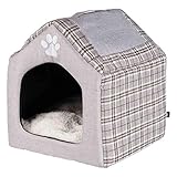 Trixie 36352 Kuschelhöhle Silas, 40 × 45 × 40 cm, grau/creme
