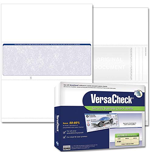 VersaCheck recharges de vérification de sécurité pour éviter les erreurs de format Form 1001