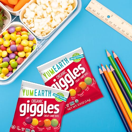 YumEarth Organic Giggles Chewy Candy, 0.5oz Snack Packs (Box of 15) - image 5