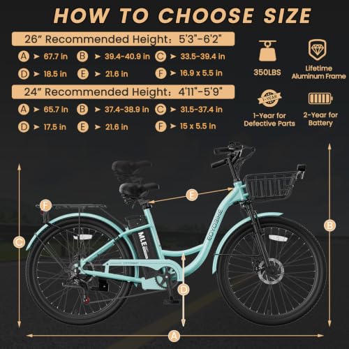 MOONCOOL Cruiser Electric Bike