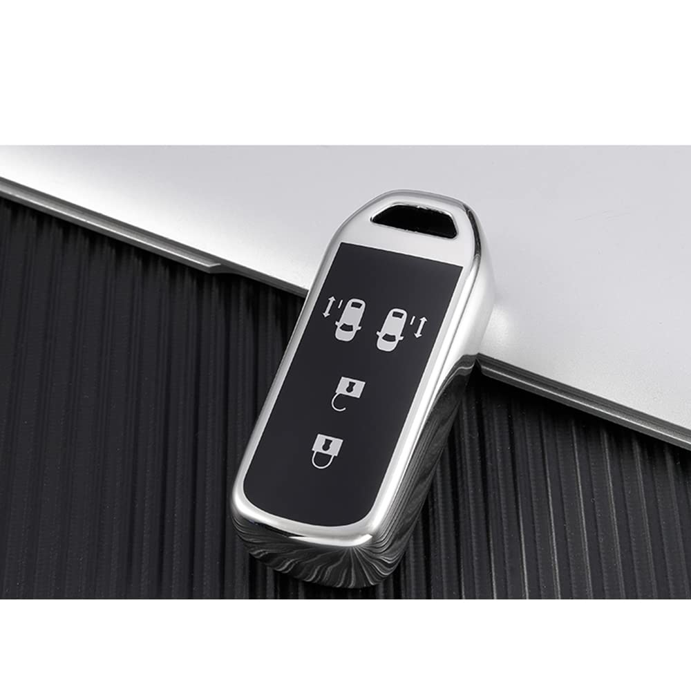 QYLAN Car Key Case for N-Box N-One N-Wgn N-Van, 4buttons Key Case Cover Car Keychain