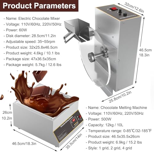Máquina profesional para templar chocolate miniatura 6