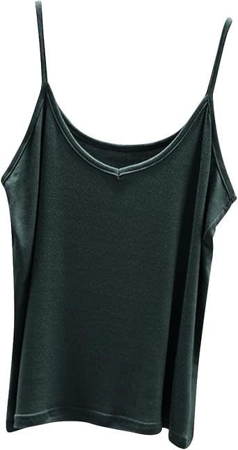 Womens Tank Top for Women Modal Camisole Sleeveless Racerback V Neck Spaghetti Strap Cami Pajama Tops Basic Layer